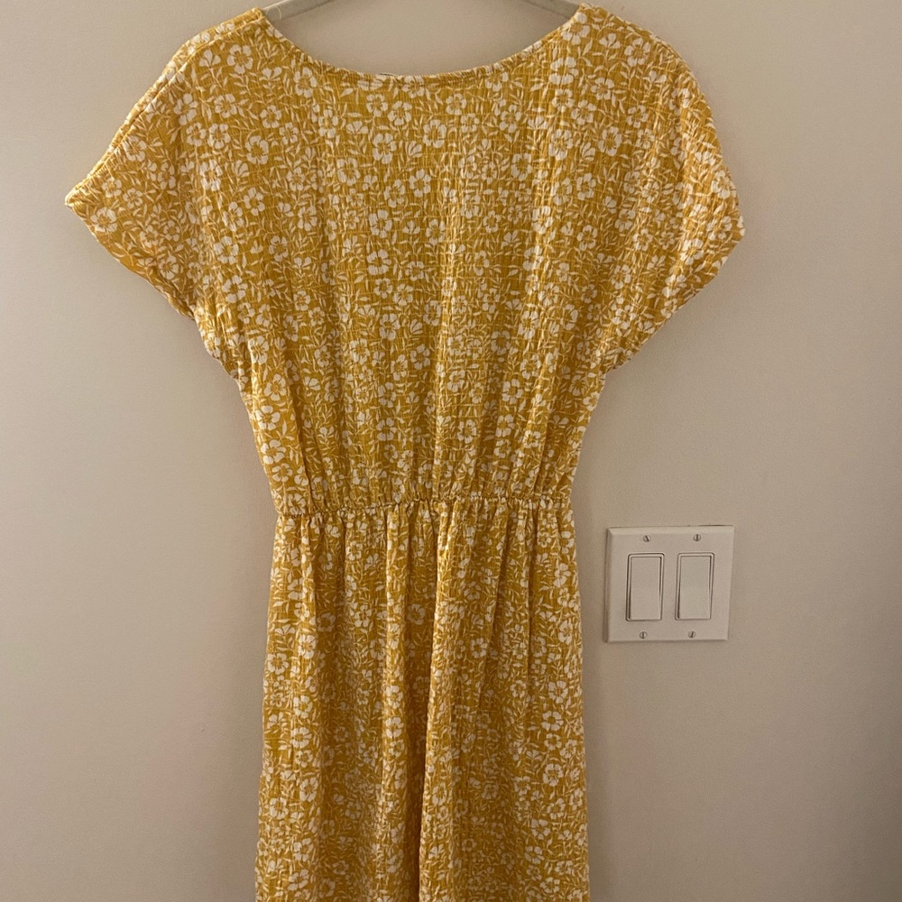 Yellow Roxy Floral Dress - Picture 3 of 5